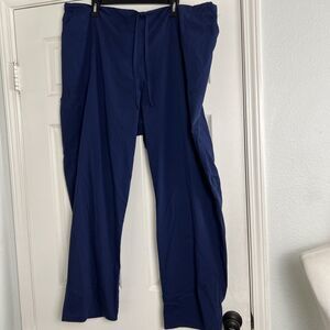 Scrubstar Medical Pants Plus 3XL Elastic Pockets Nurse Dental Vet Blue Straight